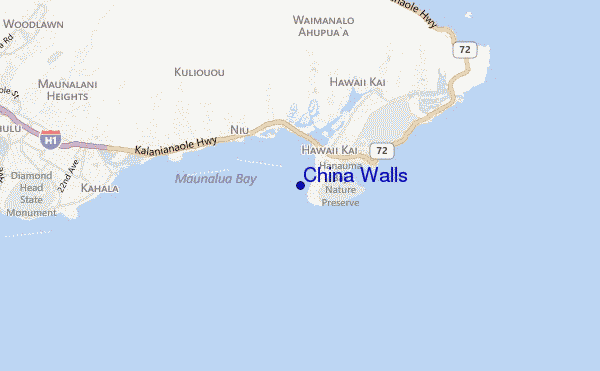 mappa di localizzazione di China Walls