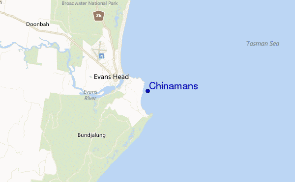 mappa di localizzazione di Chinamans