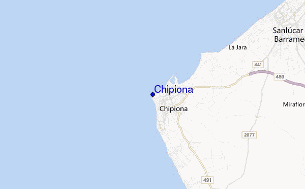 mappa di localizzazione di Chipiona