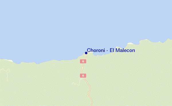 mappa di localizzazione di Choroni - El Malecon