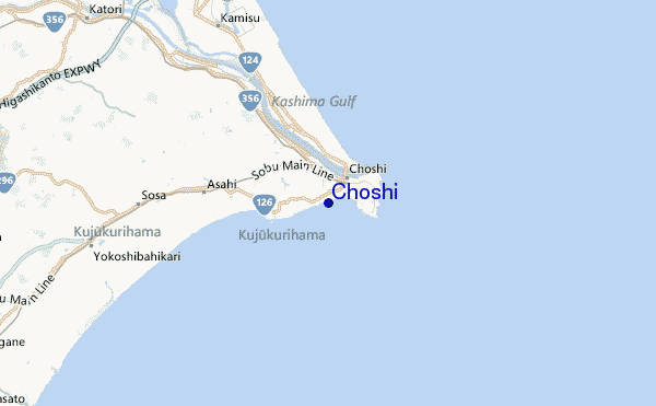 Choshi Location Map