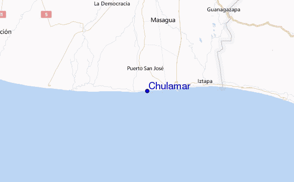 Chulamar Location Map