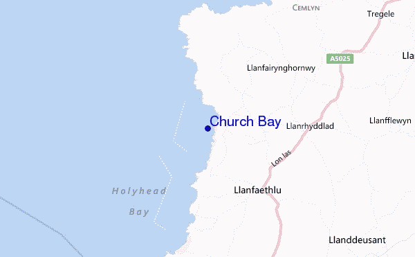 mappa di localizzazione di Church Bay