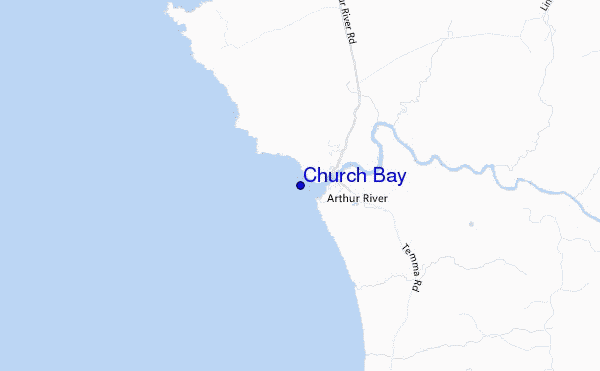 mappa di localizzazione di Church Bay