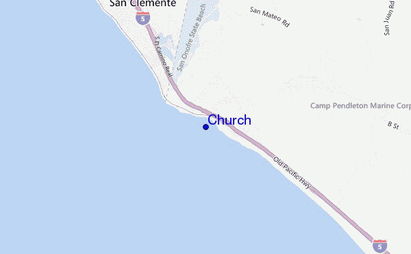 mappa di localizzazione di Church