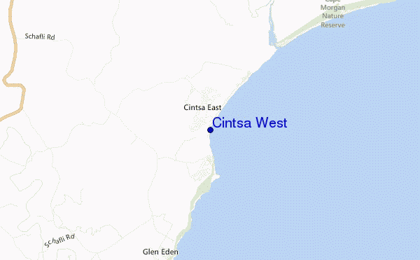 mappa di localizzazione di Cintsa West