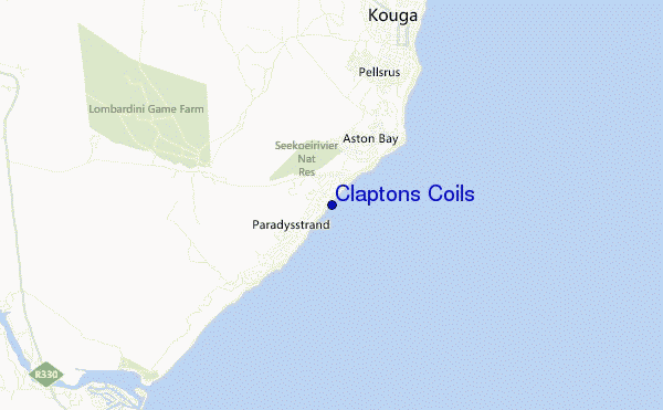 mappa di localizzazione di Claptons Coils