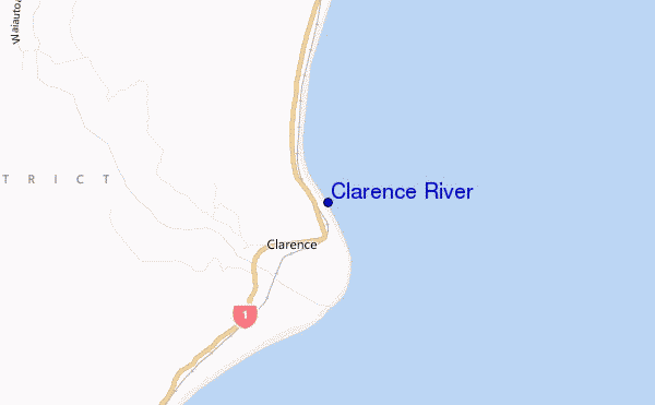 mappa di localizzazione di Clarence River