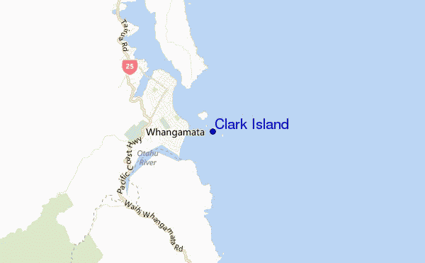 mappa di localizzazione di Clark Island