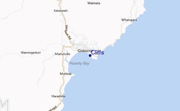Cliffs Location Map