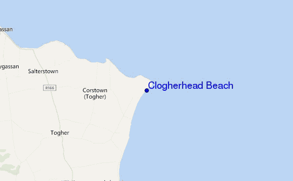 mappa di localizzazione di Clogherhead Beach