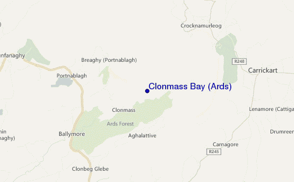 mappa di localizzazione di Clonmass Bay (Ards)