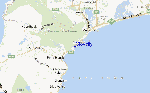 mappa di localizzazione di Clovelly