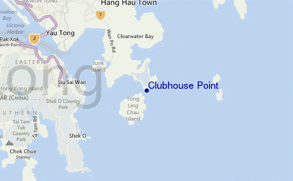mappa di localizzazione di Clubhouse Point
