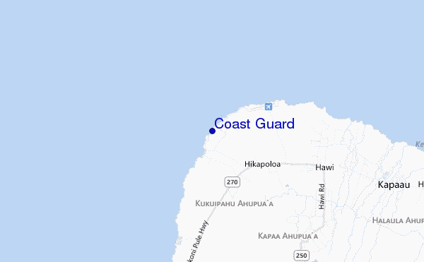 mappa di localizzazione di Coast Guard