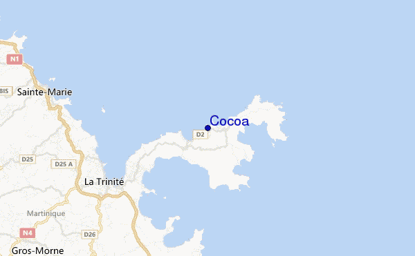 mappa di localizzazione di Cocoa