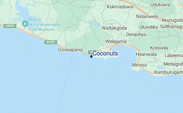 mappa di localizzazione di Coconuts