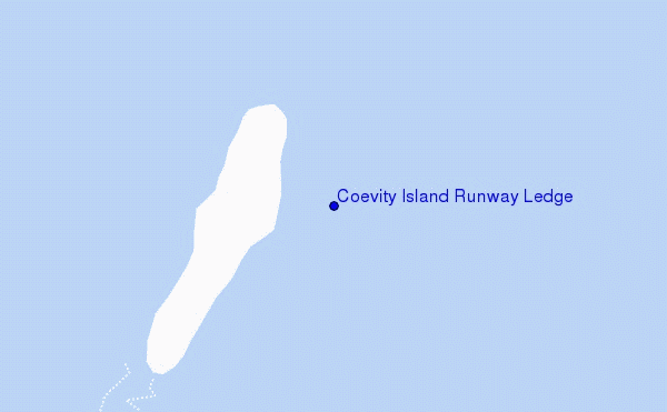 mappa di localizzazione di Coevity Island Runway Ledge