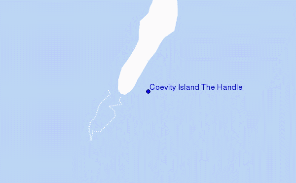 mappa di localizzazione di Coevity Island The Handle