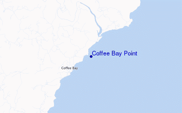 mappa di localizzazione di Coffee Bay Point
