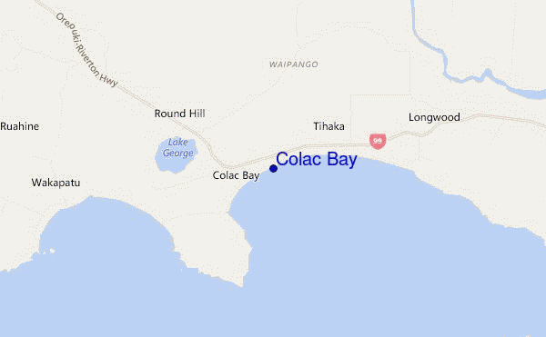 mappa di localizzazione di Colac Bay