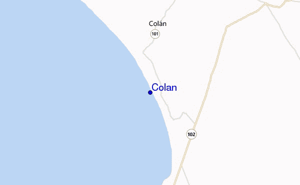 mappa di localizzazione di Colan