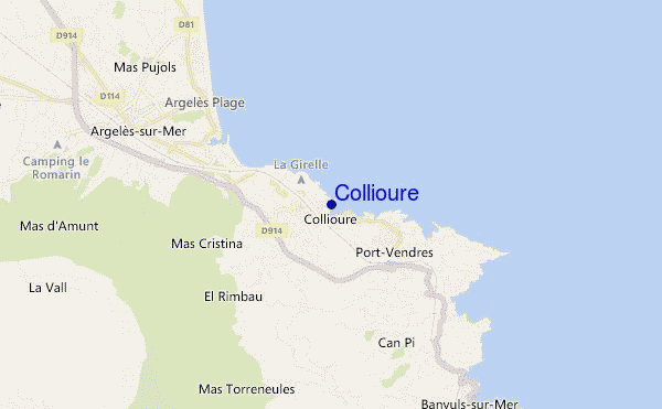 mappa di localizzazione di Collioure