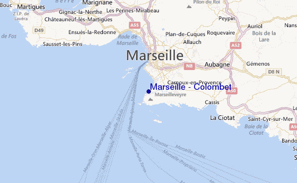Marseille - Colombet Location Map