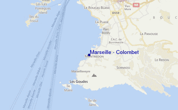 mappa di localizzazione di Marseille - Colombet