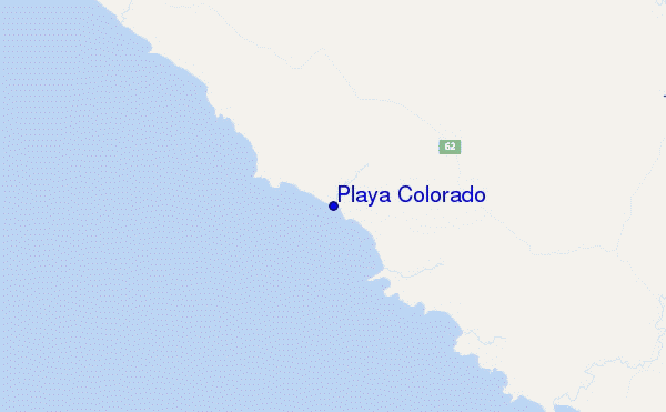 mappa di localizzazione di Playa Colorado