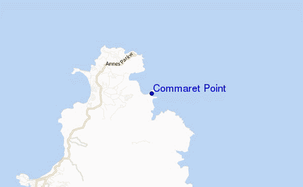 mappa di localizzazione di Commaret Point