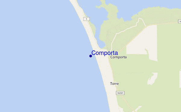 mappa di localizzazione di Comporta