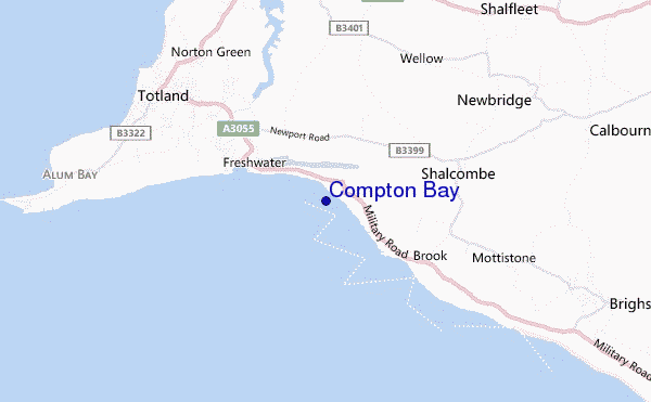 mappa di localizzazione di Compton Bay