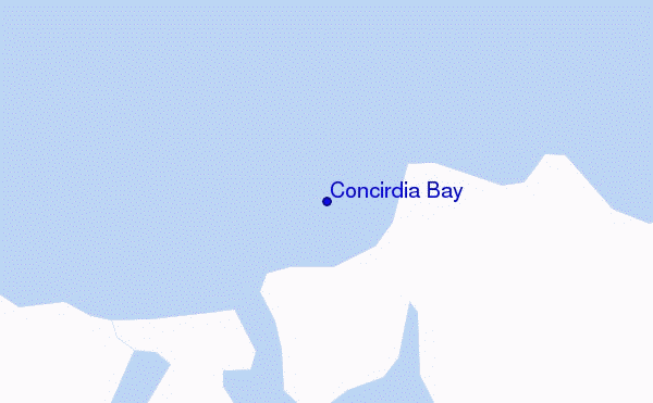 mappa di localizzazione di Concirdia Bay