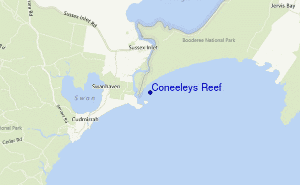 mappa di localizzazione di Coneeleys Reef