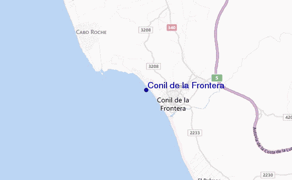 mappa di localizzazione di Conil de la Frontera