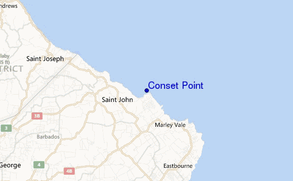 mappa di localizzazione di Conset Point