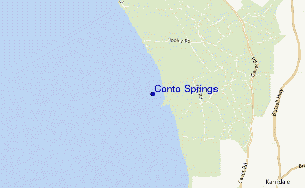 mappa di localizzazione di Conto Springs
