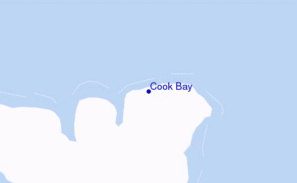 mappa di localizzazione di Cook Bay