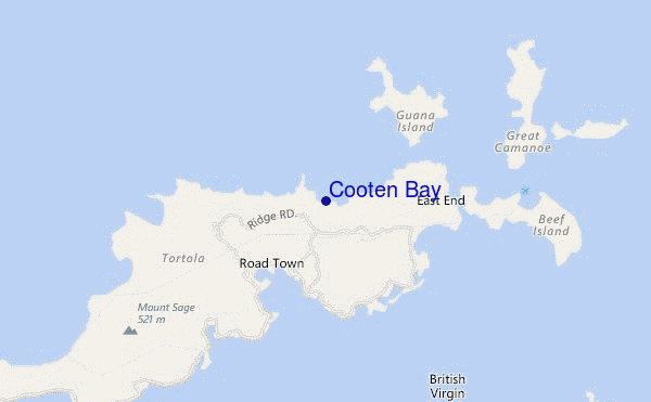 mappa di localizzazione di Cooten Bay