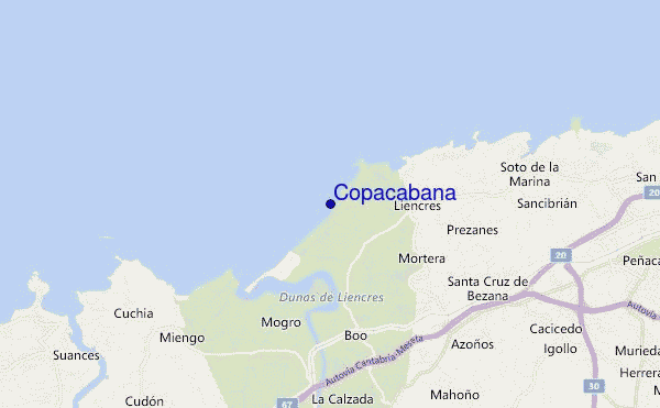 mappa di localizzazione di Copacabana