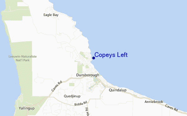 mappa di localizzazione di Copeys Left