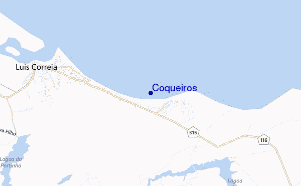 mappa di localizzazione di Coqueiros