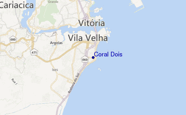 mappa di localizzazione di Coral Dois