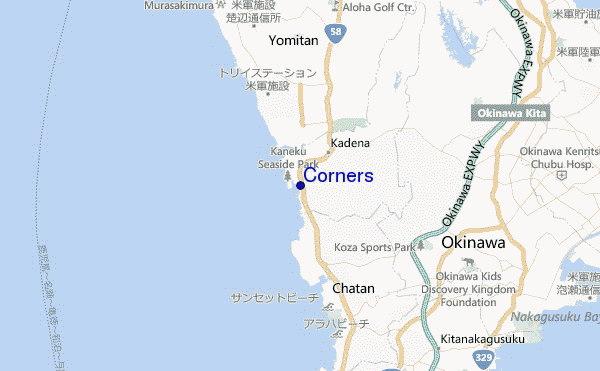 mappa di localizzazione di Corners