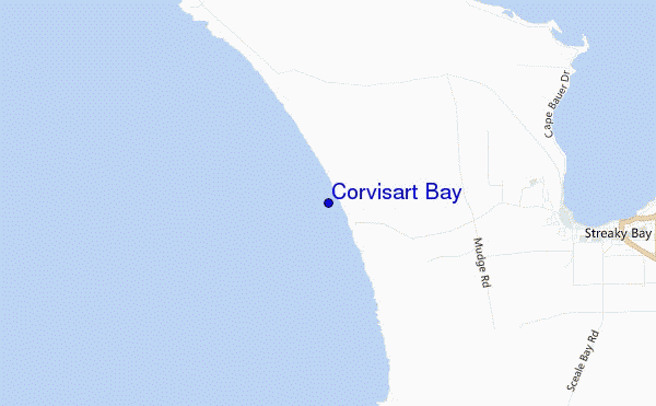 mappa di localizzazione di Corvisart Bay