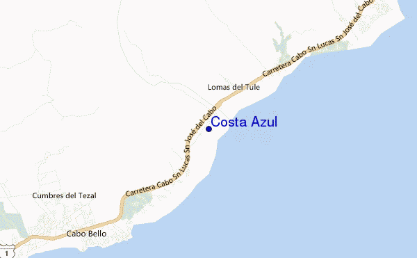 mappa di localizzazione di Costa Azul