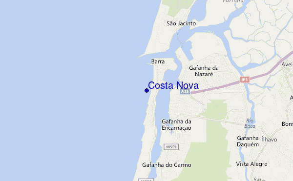 mappa di localizzazione di Costa Nova