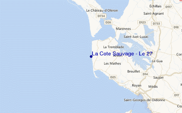 La Cote Sauvage - Le 27 Location Map