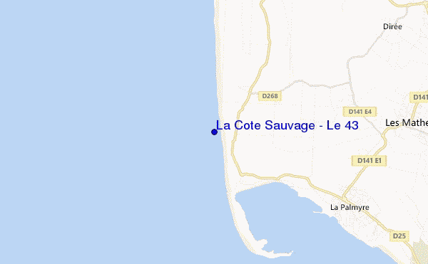 mappa di localizzazione di La Cote Sauvage - Le 43